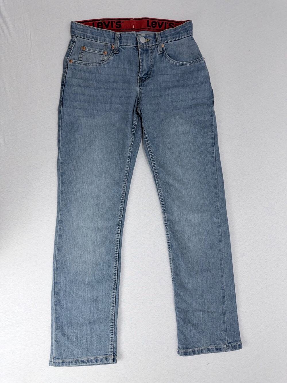 LEVI’S Jeans Boy's 511 Slim Flex Stretch Adjust Waist Size 14 Blue NWT